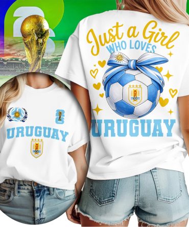 Uruguay , Premium Wc26 Just A Girl Who Loves Soccer Shirt