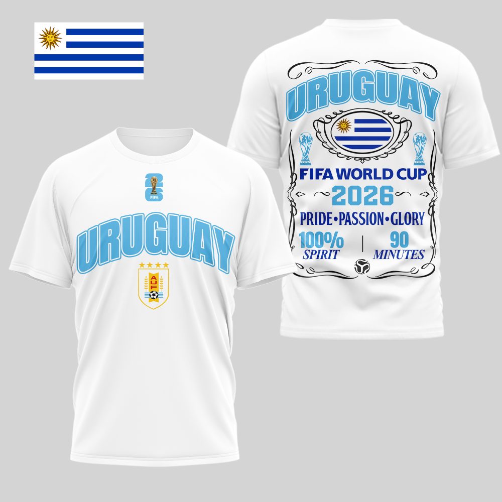 Uruguay , Premium Wc26 Pride Passion Glory 3D Shirt