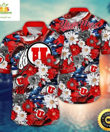 Utah Utes Ncaa Hawaii Shirt Independence Day