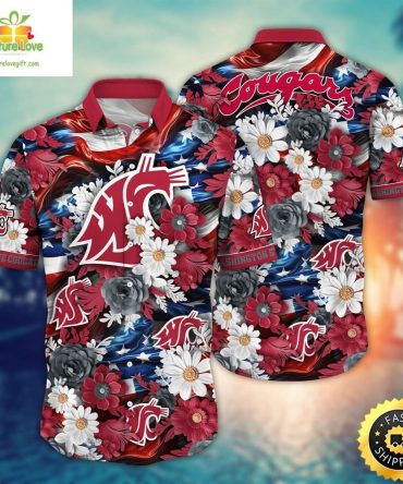 Washington State Cougars Ncaa Hawaii Shirt Independence Day