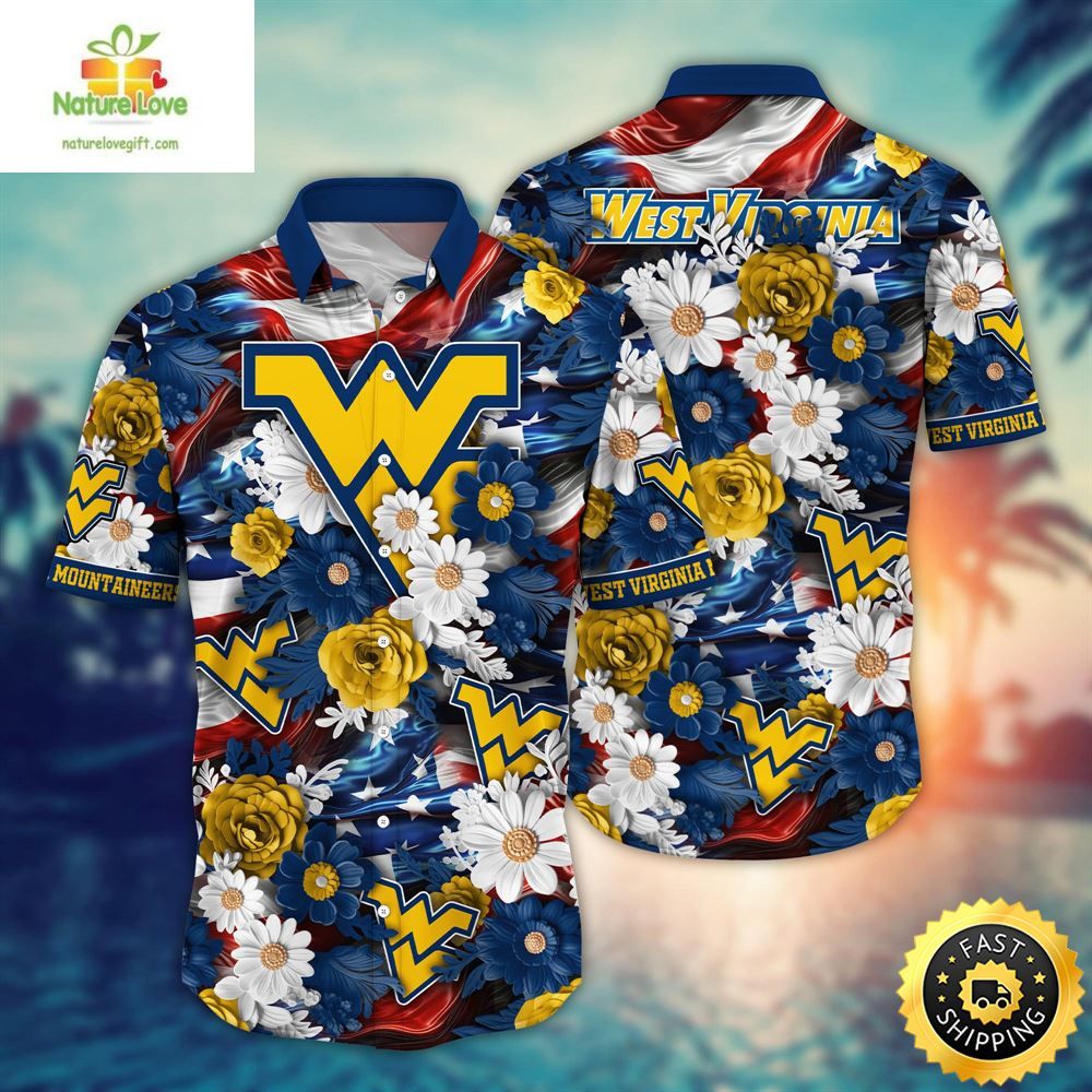 West Virginia Mountaineers Ncaa2 Hawaii Shirt Independence Day
