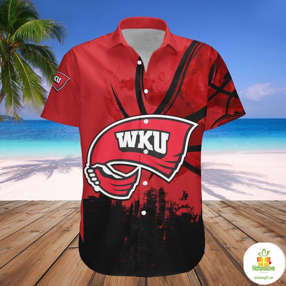 Western Kentucky Hilltoppers Basketball Hawaii Shirt Grunge Ncaa Aloha