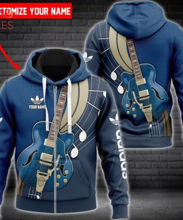 Adidas Blue Luxury Color Hoodie Limited Edition