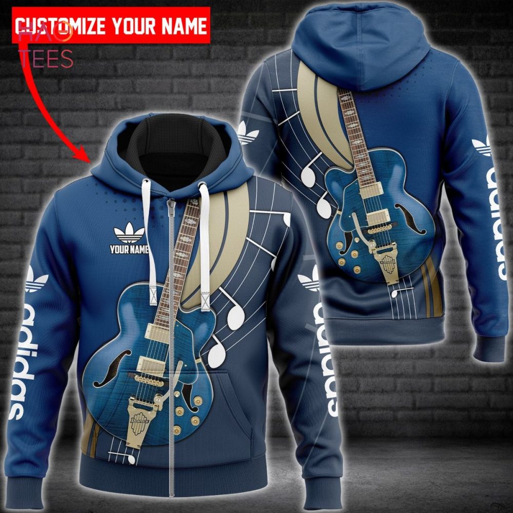 Adidas Blue Luxury Color Hoodie Limited Edition