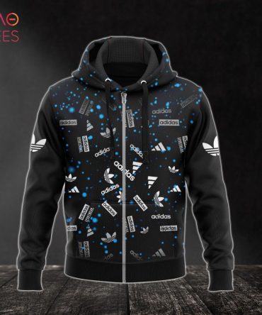 Adidas Dark Color Full Printing 3D Hoodie Limited Edition