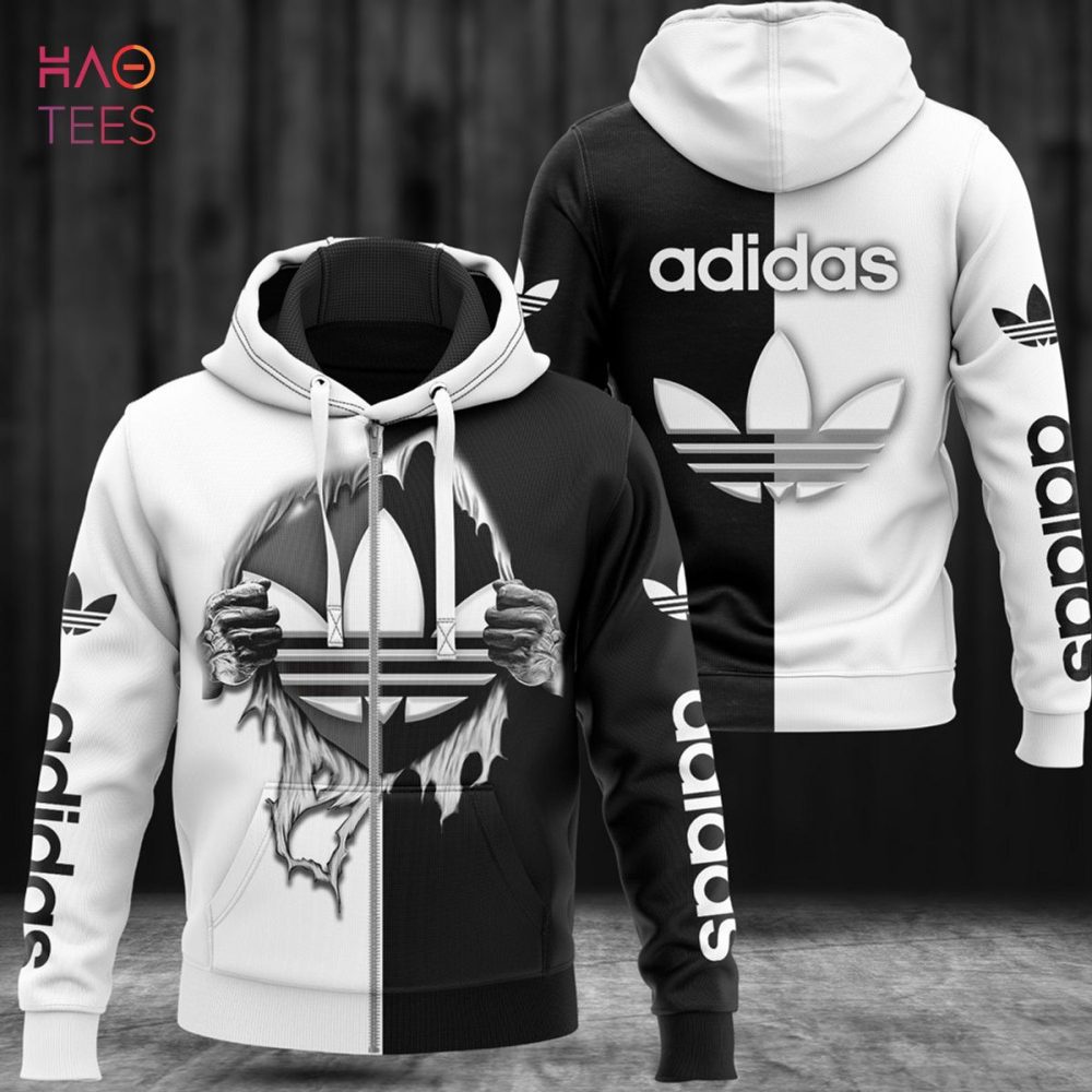 Adidas Luxury Brand Big Logo 3D Hoodie Pod Design