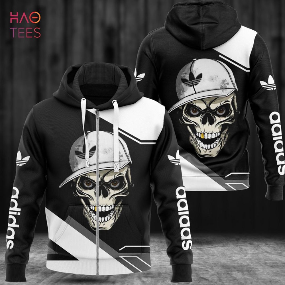 Adidas Skullcap Luxury Brand 3D Hoodie Pod Design