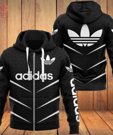 Adidas Luxury Brand Full Pattern 3D Hoodie Limited Edition