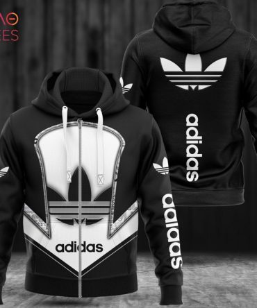 Adidas Luxury Hoodie Black White Limited Edition