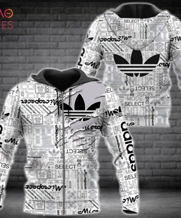 Adidas Black Logo Luxury Brand Hoodi Pod Design