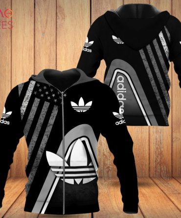 Adidas American Flag Motifs Luxury Brand Hoodie Limited Edition