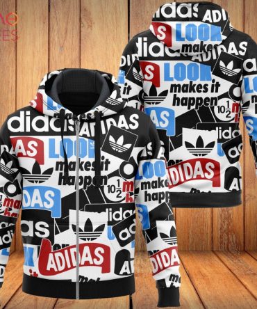 Adidas Full Printing Pattern Luxury Hoodie Limited Edition