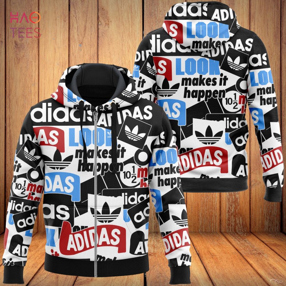Adidas Full Printing Pattern Luxury Hoodie Limited Edition