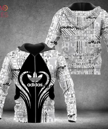 Adidas Full Pattern Luxury 3D Hoodie Limited Edition