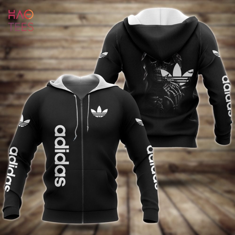 Adidas Dark Black Luxury 3D Hoodie Limited Edition