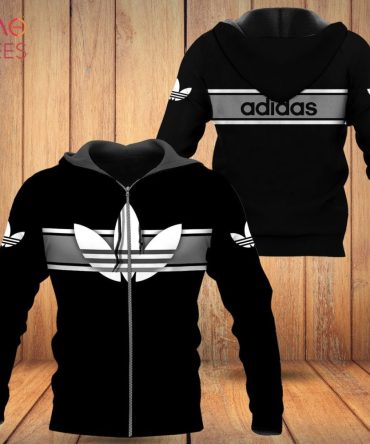 Adidas Black Luxury Color Hoodie Limited Edition