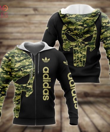 Adidas Army Camouflage Green Luxury Hoodie Limited Edition