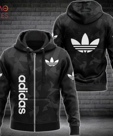 Adidas Luxury Brand Dark Color Hoodie Limited Edition
