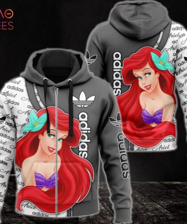 Adidas Mermaid Ariel Luxury 3D Hoodie Limited Edition