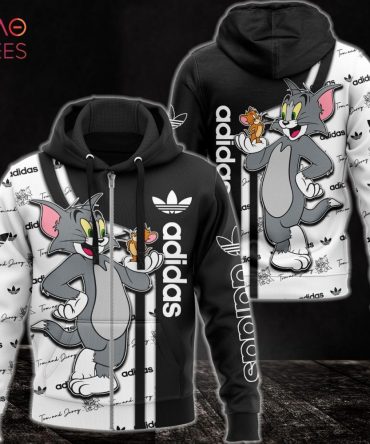 Adidas Tom And Jerry Cartoon Luxury 3D Hoodie Limited Edition