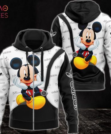 Adidas Luxury Brand Mickey 3D Hoodie Limited Edition