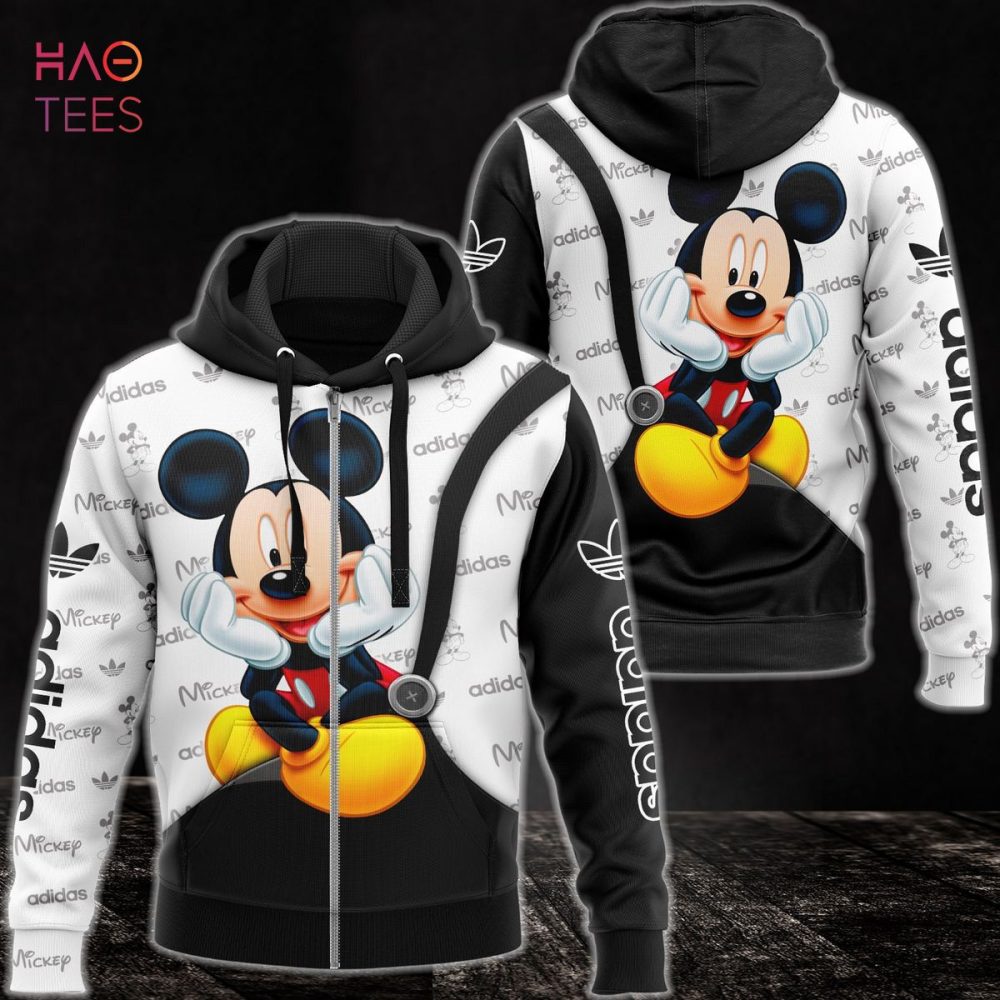 Adidas Luxury Brand Mickey 3D Hoodie Limited Edition