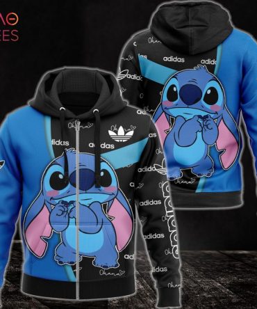 Adidas Blue Mix Black Luxury 3D Hoodie Pod Design
