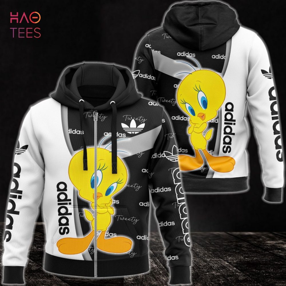 Adidas Cartoon Tweety Luxury 3D Hoodie Limited Edition