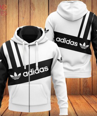 Adidas Stripe Black Luxury Hoodie Limited Edition