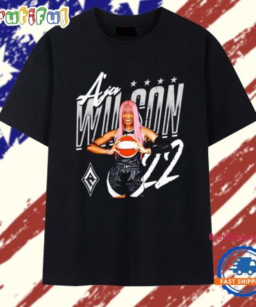 A’Ja Wilson Las Vegas Aces Player Pose T Shirt