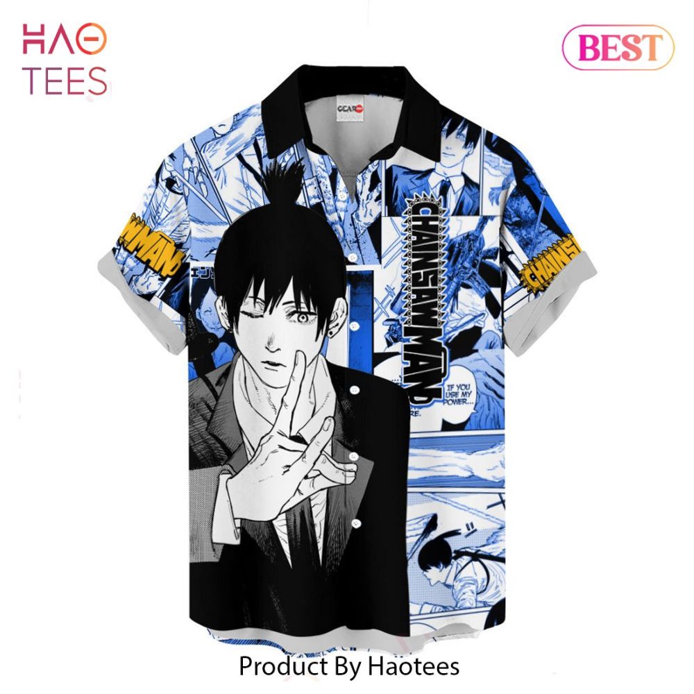 Aki Hayakawa Hawaiian Shirts Custom Anime Merch Clothes For Men Women - Image 2