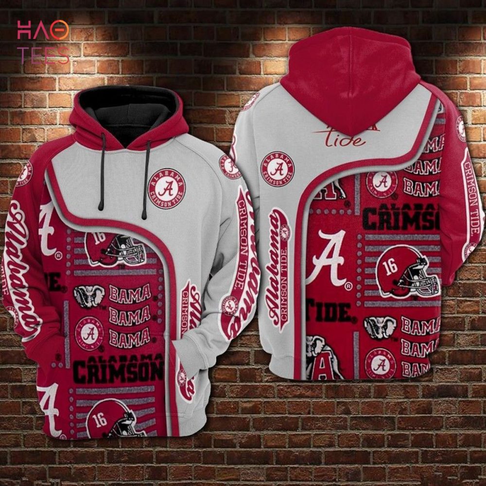 Alabama Crimson Tide 3D Hoodie Pod Deisign
