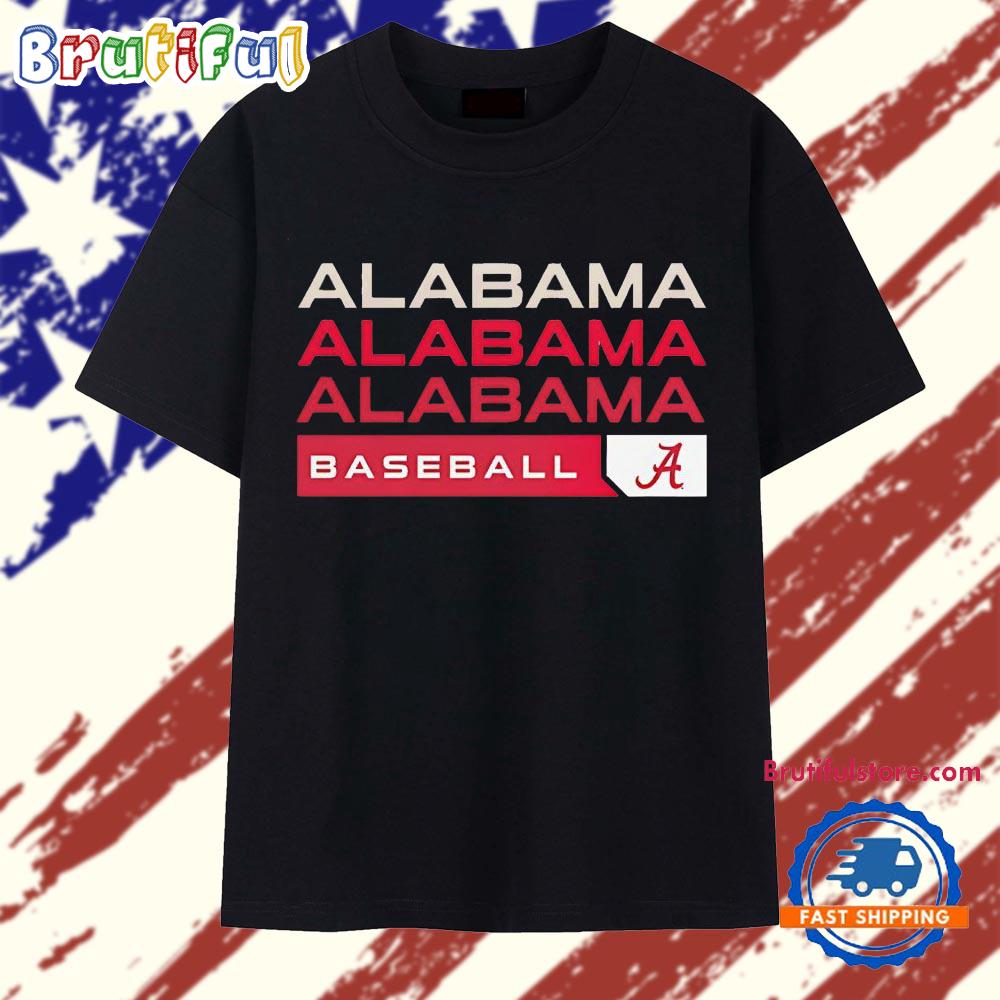 Alabama Crimson Tide College Baseball Hype 2026 Logo T Shirt