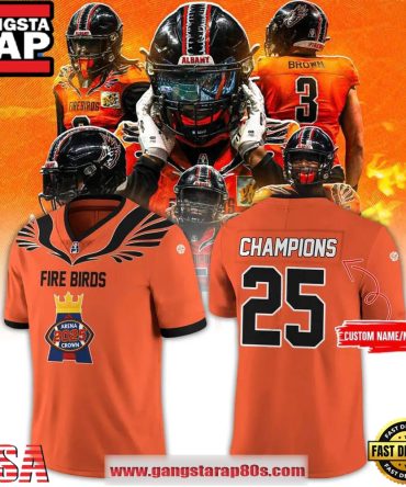 Albany Firebirds Arena Crown Champions Limited Edition Custom Football Jersey 2025
