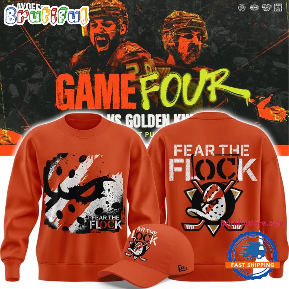 Anaheim Ducks 2026 Fear The Flock Playoff Game 4 Sweatshirt