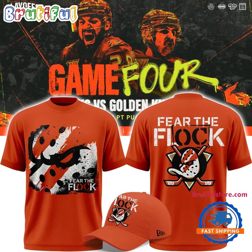Anaheim Ducks 2026 Fear The Flock Playoff Game 4 T Shirt
