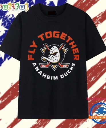 Anaheim Ducks Fly Together Orange Country 2026 Logo T Shirt
