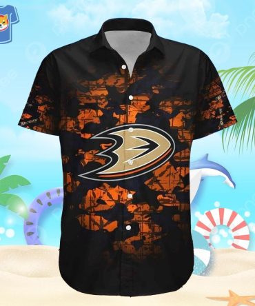 Anaheim Ducks Hawaiian Shirt Ideal Hockey Fan Gift