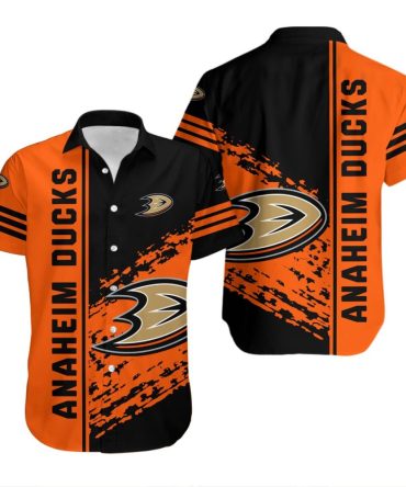 Anaheim Ducks Hawaiian Shirt Quarter Style Nhl