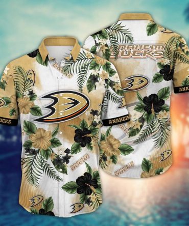 Anaheim Ducks Nhl Hawaiian Shirt Picnicstime Aloha Shirt
