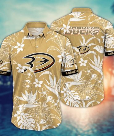 Anaheim Ducks Nhl Hawaiian Shirt Pool Parties Aloha Shirt