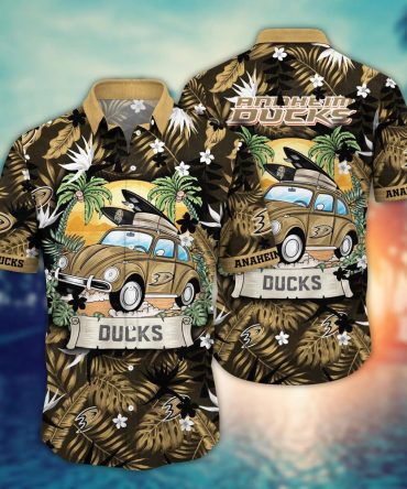 Anaheim Ducks Nhl Hawaiian Shirt Pool Partiestime Aloha Shirt