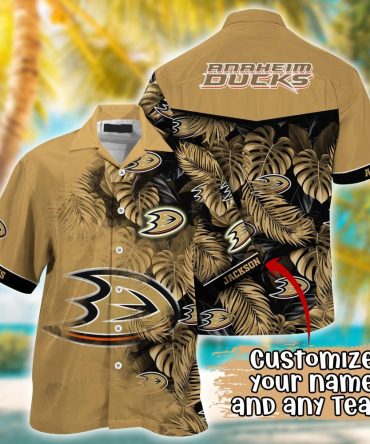Anaheim Ducks Nhl Summer Hawaii Shirt And Tshirt Custom Aloha Shirt