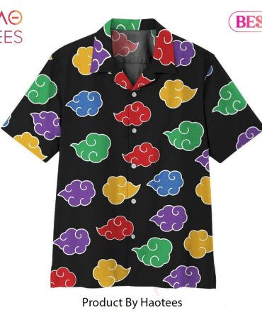 Anime Naruto Shippuden Akatsuki Colorful Pattern Hawaii Shirt Anime Shirt For Men Women