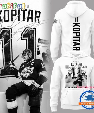 Anze Kopitar Los Angeles Kings 20 Seasons One King New Design Hoodie