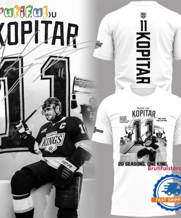 Anze Kopitar Los Angeles Kings 20 Seasons One King New Design T Shirt