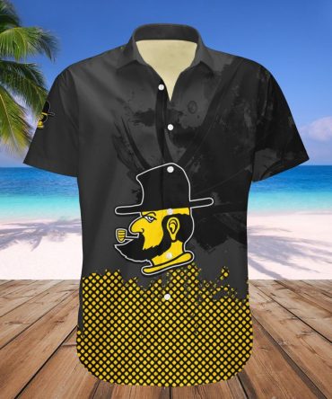 Appalachian State Mountaineers Hawaii Shirt Basketball Net Grunge Pattern – Ncaa