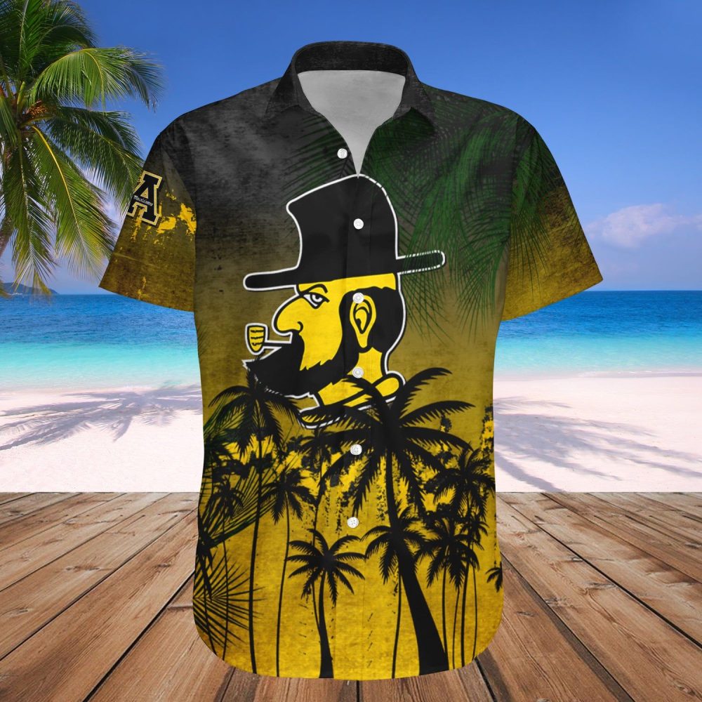 Appalachian State Mountaineers Hawaii Shirt Coconut Tree Tropical Grunge – Ncaa