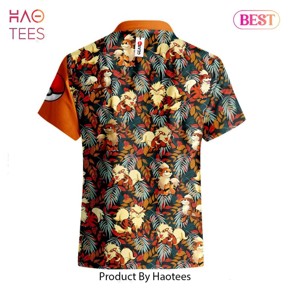 Arcanine Hawaiian Shirts Custom Anime Merch Clothes For Men Women - Image 2
