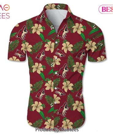Arizona Coyotes Hawaiian Shirt Tropical Flower Summer